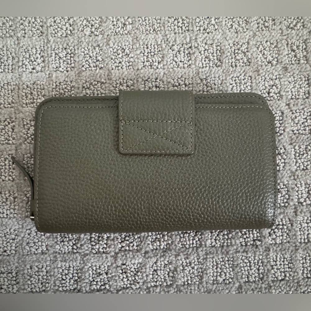 All saints ray leather wallet sycamore green - Picture 2 of 4